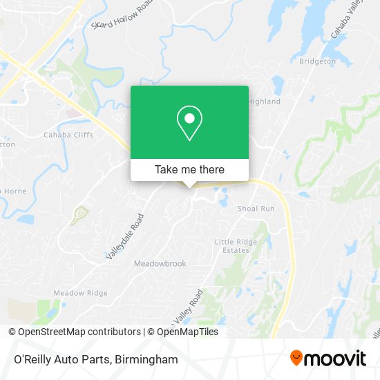 O'Reilly Auto Parts map