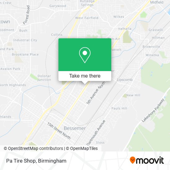 Pa Tire Shop map