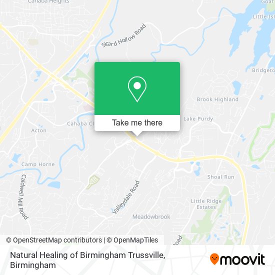 Mapa de Natural Healing of Birmingham Trussville