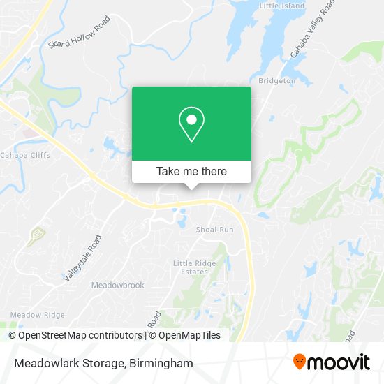 Meadowlark Storage map