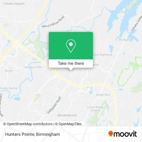 Hunters Pointe map