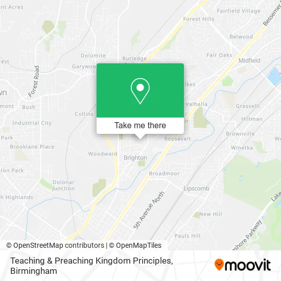 Teaching & Preaching Kingdom Principles map