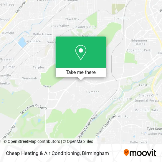 Cheap Heating & Air Conditioning map