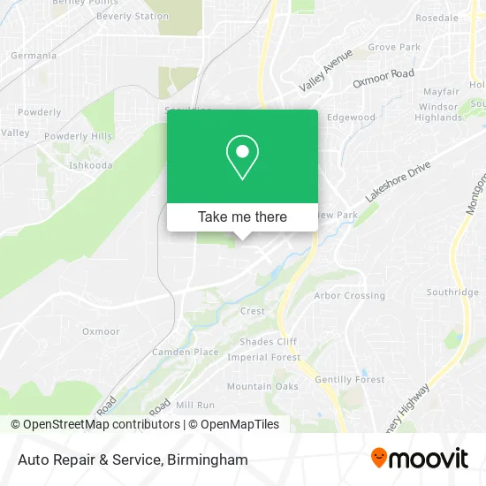 Auto Repair & Service map