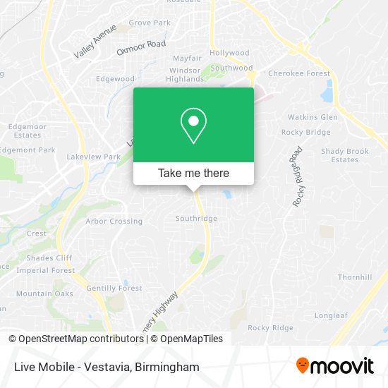 Live Mobile - Vestavia map