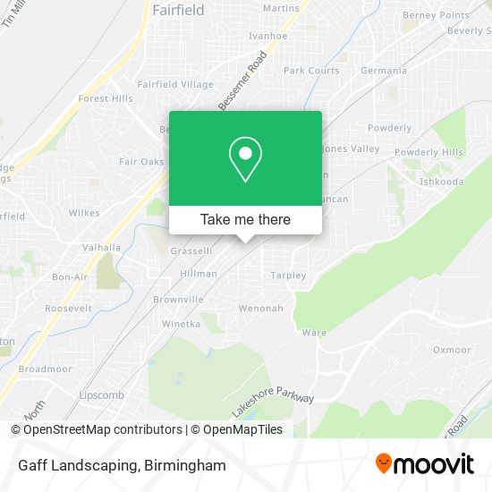 Gaff Landscaping map