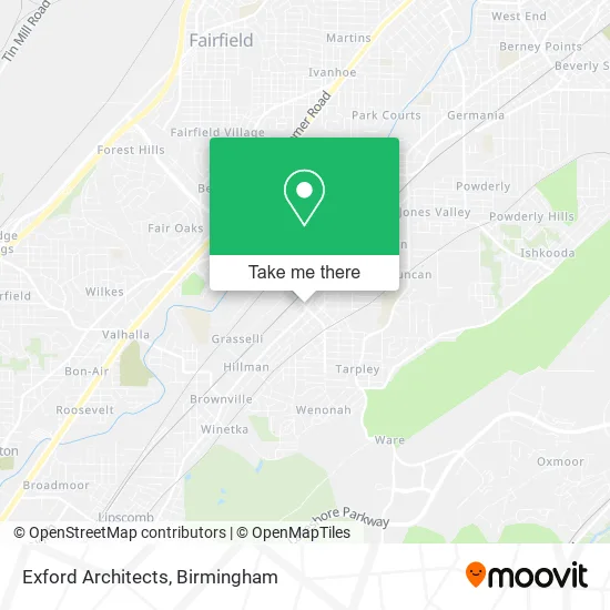 Exford Architects map