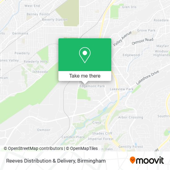 Reeves Distribution & Delivery map