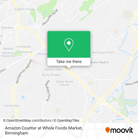 Amazon Counter at Whole Foods Market map