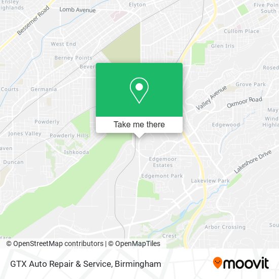 Mapa de GTX Auto Repair & Service