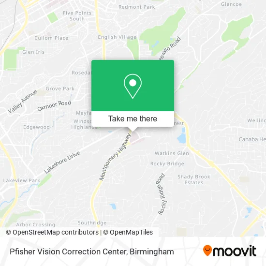 Pfisher Vision Correction Center map
