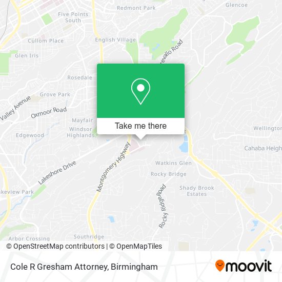 Mapa de Cole R Gresham Attorney