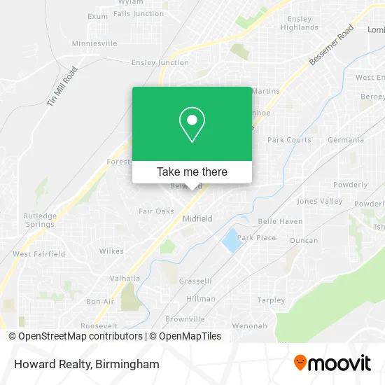 Howard Realty map