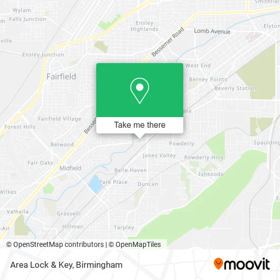 Area Lock & Key map
