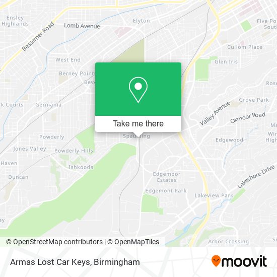 Armas Lost Car Keys map