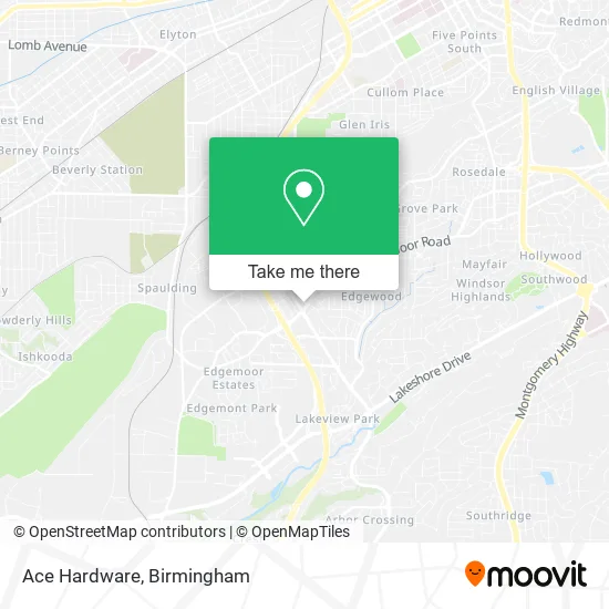 Ace Hardware map