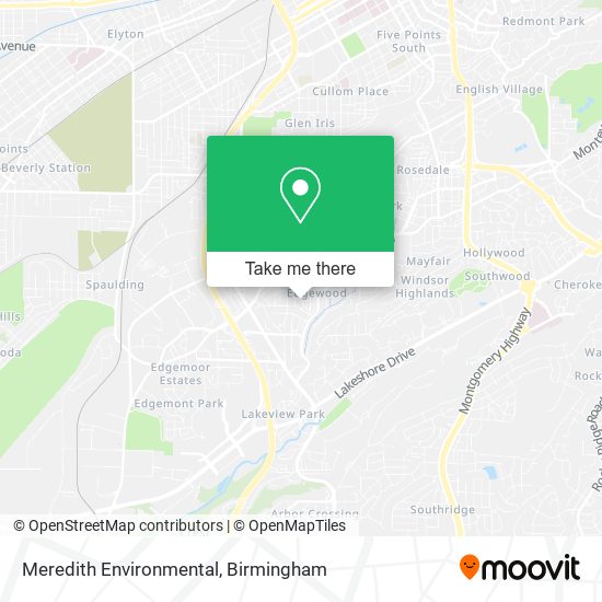 Mapa de Meredith Environmental