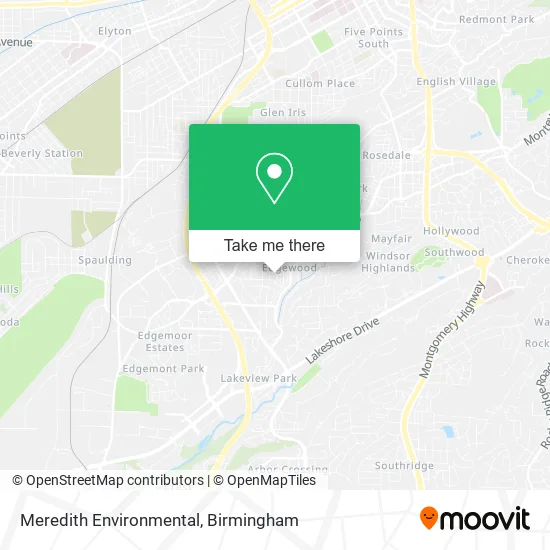 Meredith Environmental map