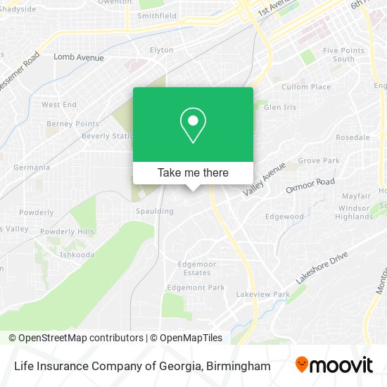 Life Insurance Company of Georgia map