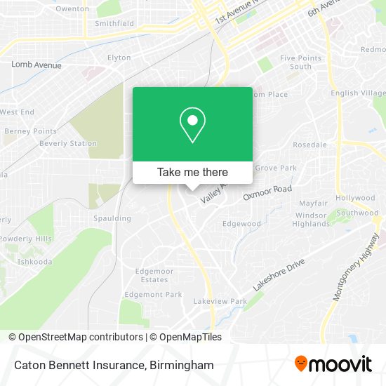Caton Bennett Insurance map