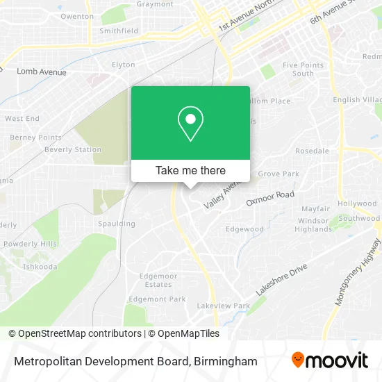 Metropolitan Development Board map