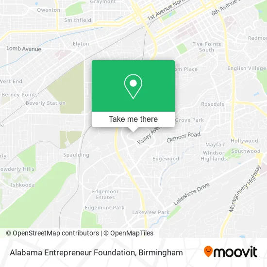 Alabama Entrepreneur Foundation map