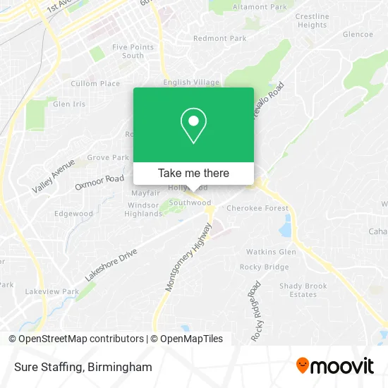 Sure Staffing map