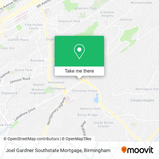 Joel Gardner Southstate Mortgage map