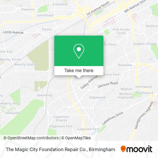 Mapa de The Magic City Foundation Repair Co.