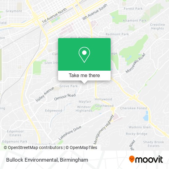 Bullock Environmental map