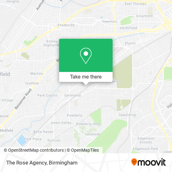 The Rose Agency map