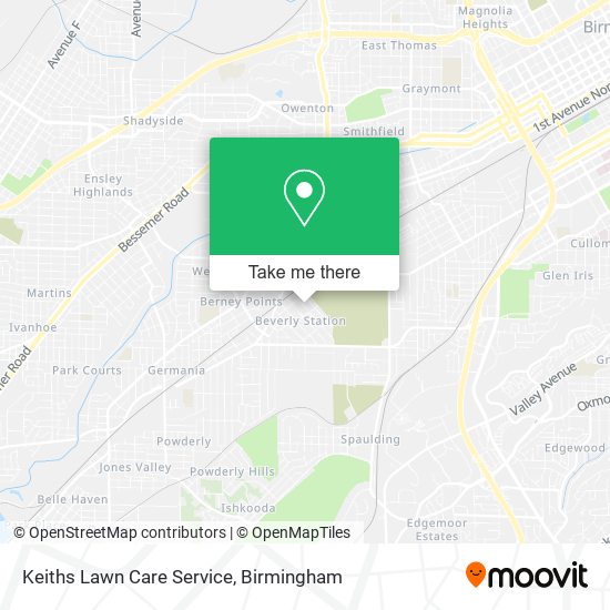 Mapa de Keiths Lawn Care Service