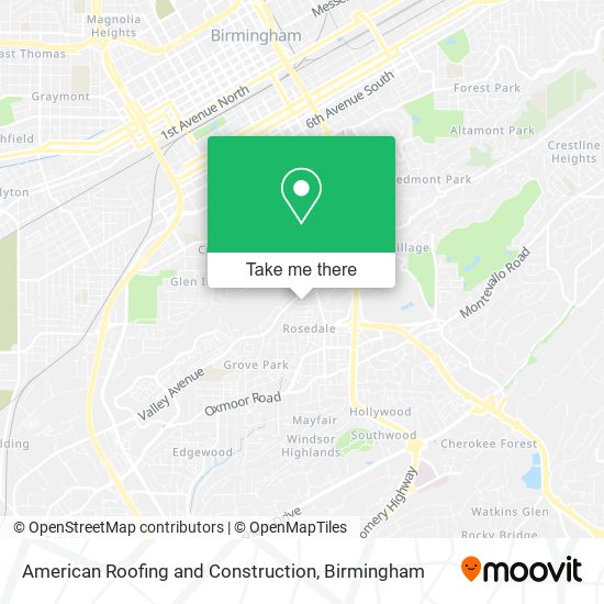 Mapa de American Roofing and Construction