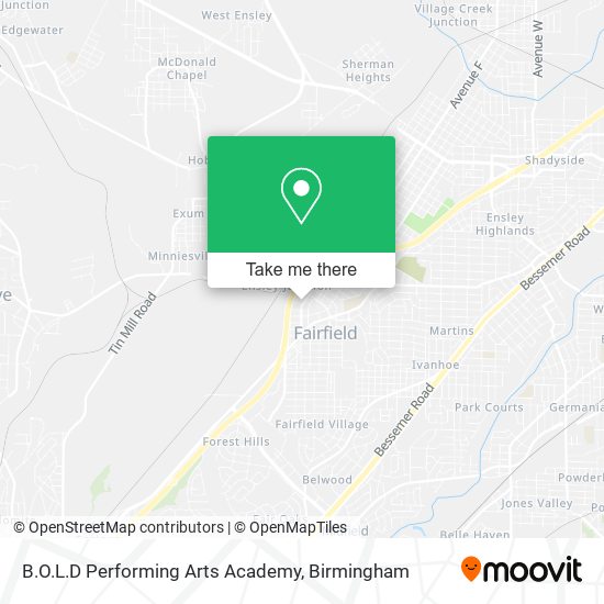 B.O.L.D Performing Arts Academy map