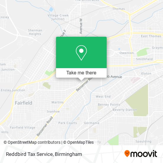Mapa de Reddbird Tax Service