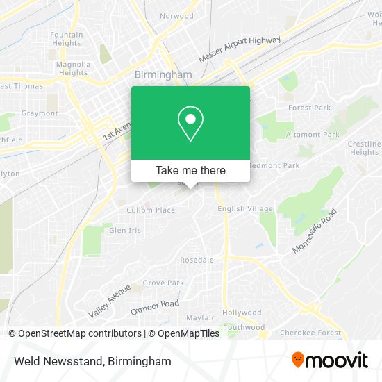 Mapa de Weld Newsstand