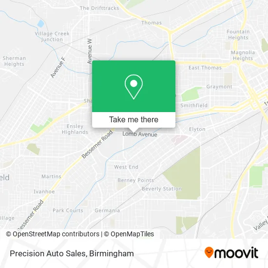 Precision Auto Sales map