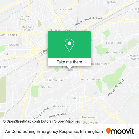 Mapa de Air Conditioning Emergency Response
