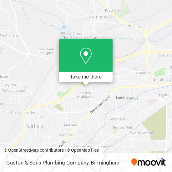 Mapa de Gaston & Sons Plumbing Company