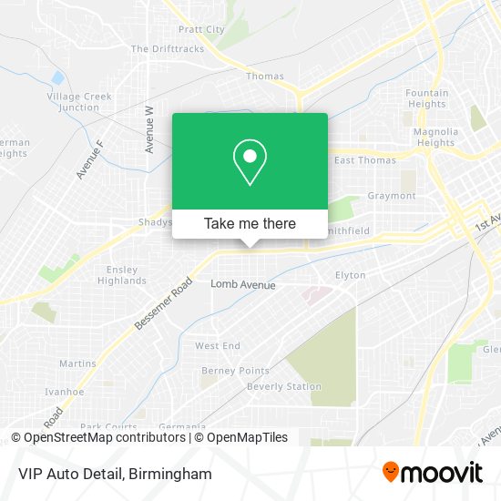 Mapa de VIP Auto Detail