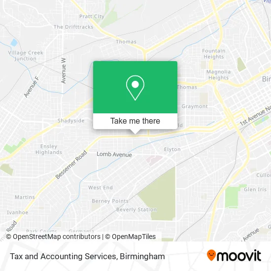 Tax and Accounting Services map