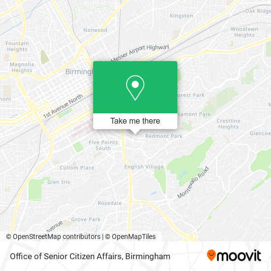 Office of Senior Citizen Affairs map