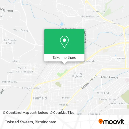 Twisted Sweets map