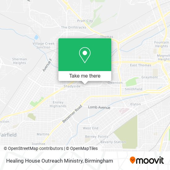 Healing House Outreach Ministry map
