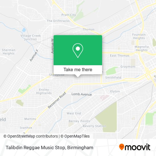 Mapa de Talibdin Reggae Music Stop