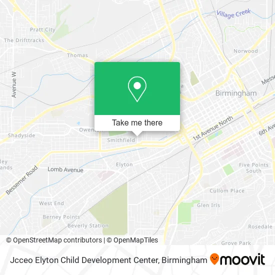 Jcceo Elyton Child Development Center map
