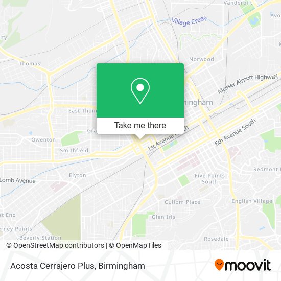 Acosta Cerrajero Plus map