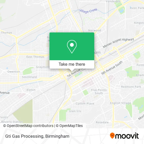 Gti Gas Processing map