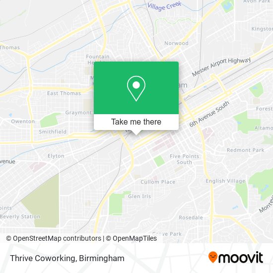 Thrive Coworking map