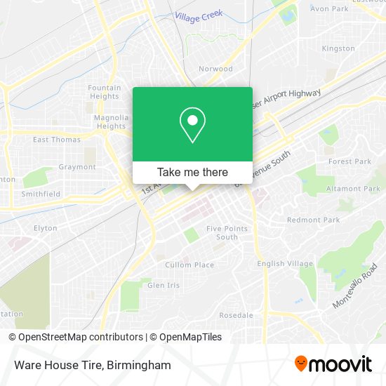 Mapa de Ware House Tire